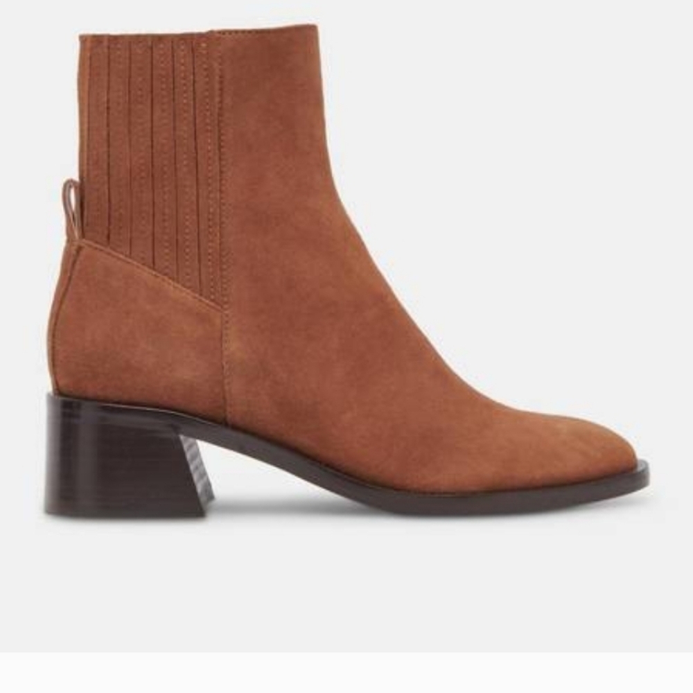 Title: Dolce Vita Linny H2O Suede Ankle Boots Brown Size 7.5